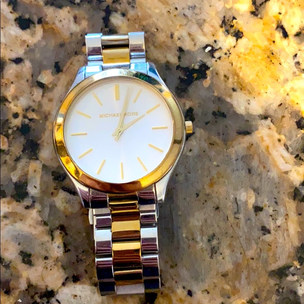 Michael Kors Female Gold and Silver Watch